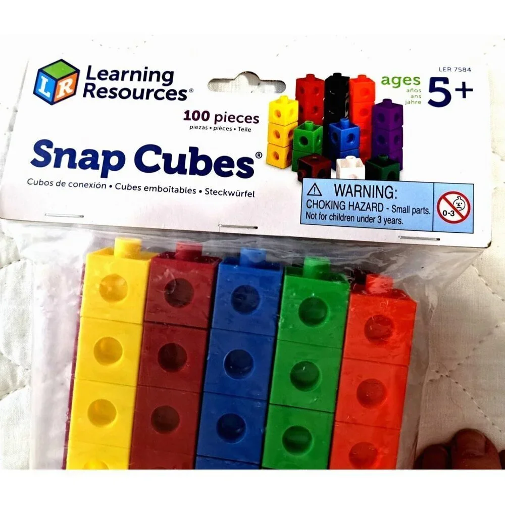 Learning Resourcess Snap Cubes New in Package 100 Pieces Ages 5+